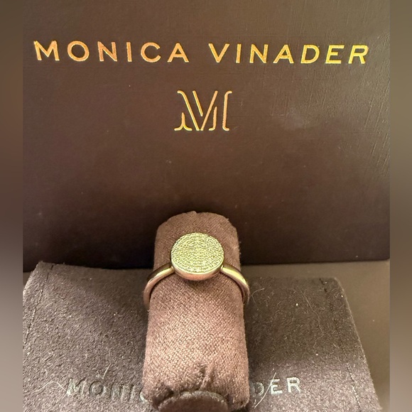 MONICA VINADER FIJI LARGE BUTTON RING